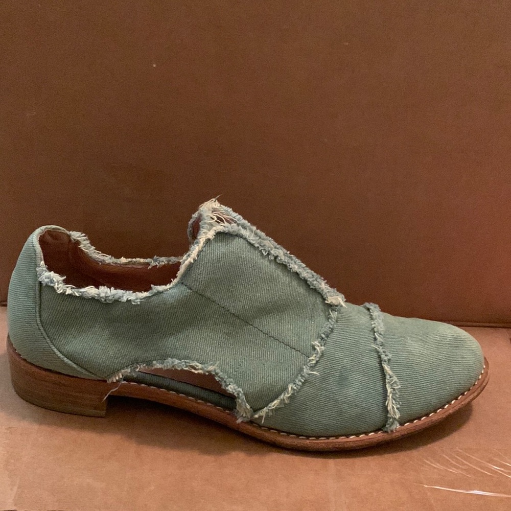 Anthro denim loafers by All Black